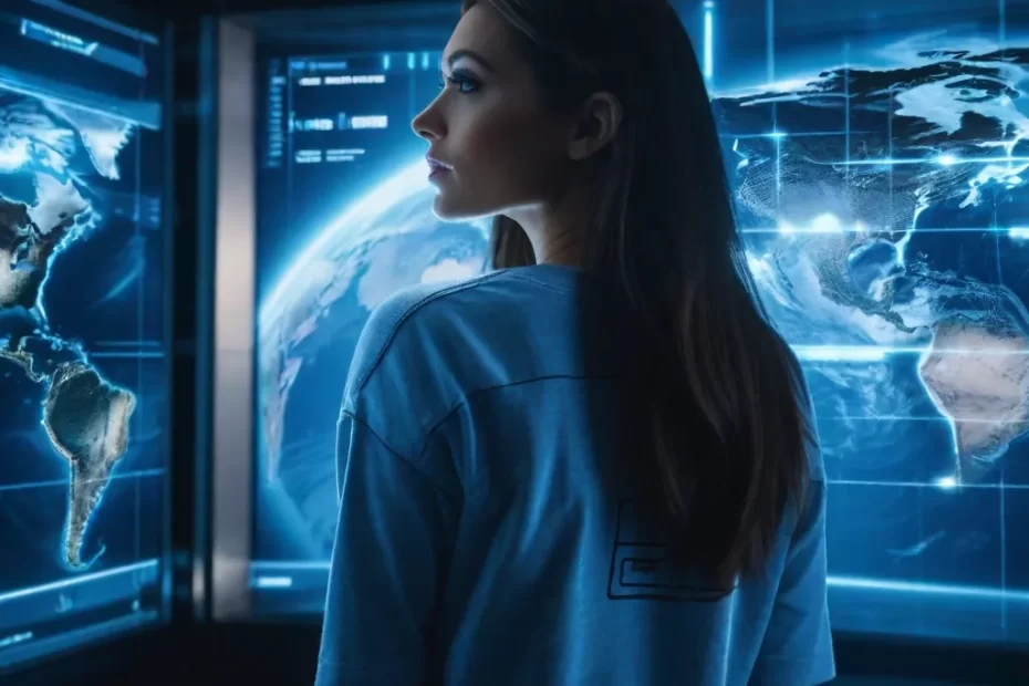 An SEO Looking at a map for Geotargeting her audience