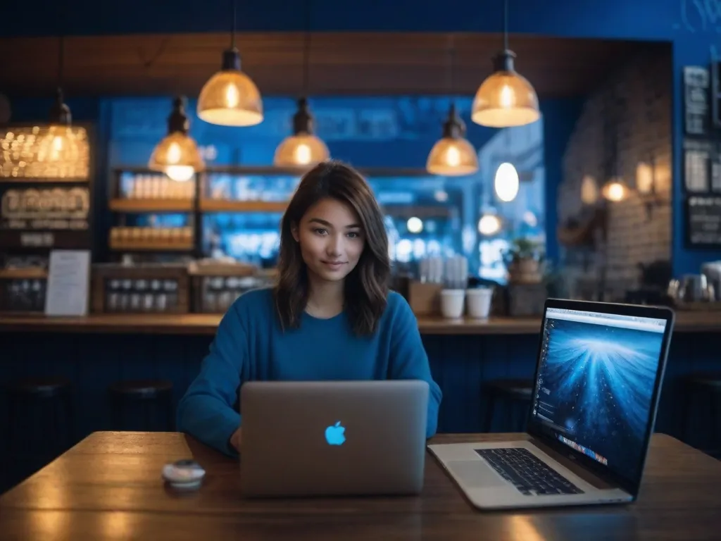 small business owner searching her brand domain name