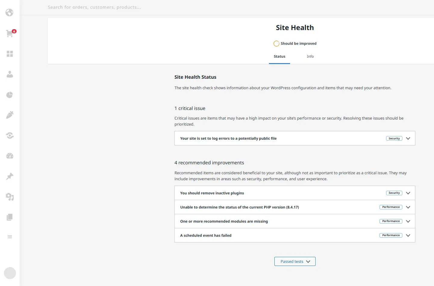 Facile Admin Unified Notification Center